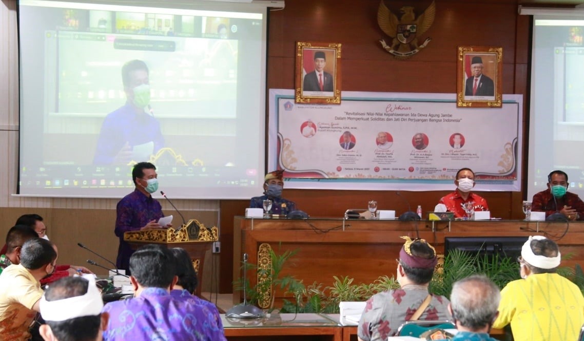 Webinar Pengusulan Gelar Pahlawan Nasional Ida Dewa Agung Jambe