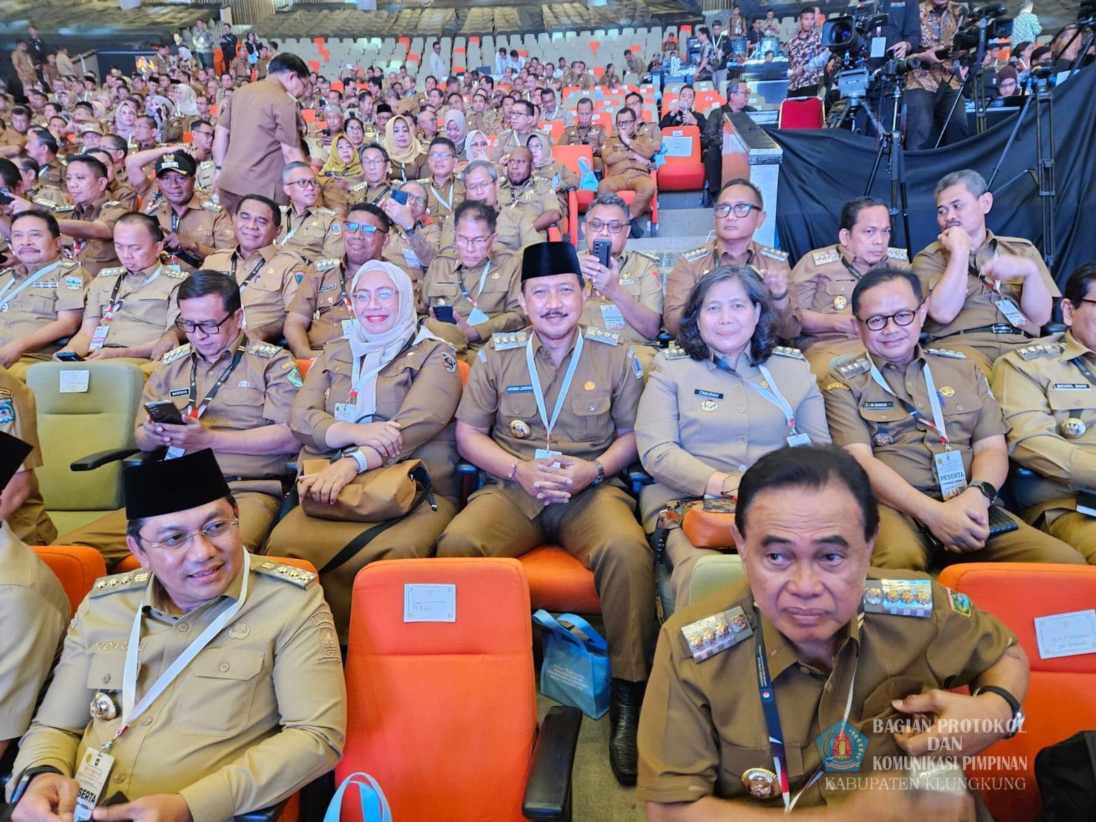 Penjabat Bupati Klungkung, I Nyoman Jendrika menghadiri Rapat Koordinasi Nasional (Rakornas) Penyele