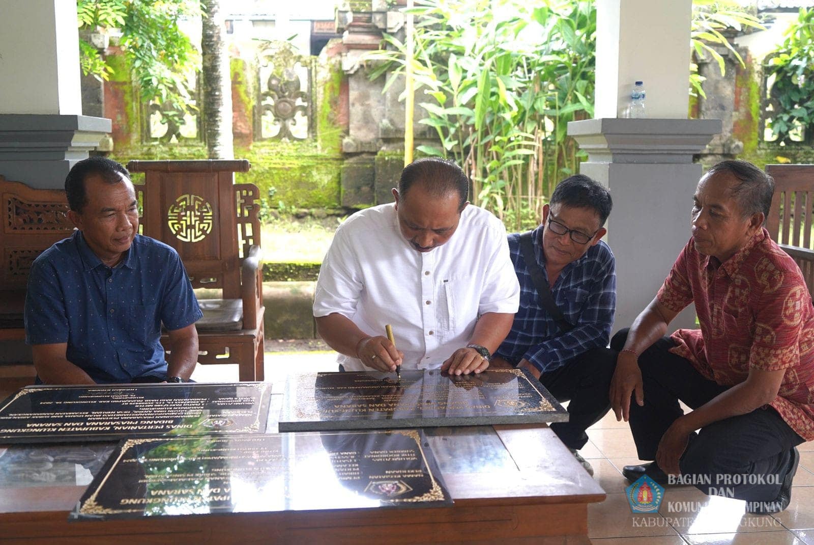 Penandatanganan Prasasti Pembangunan Prasarana Pertanian 